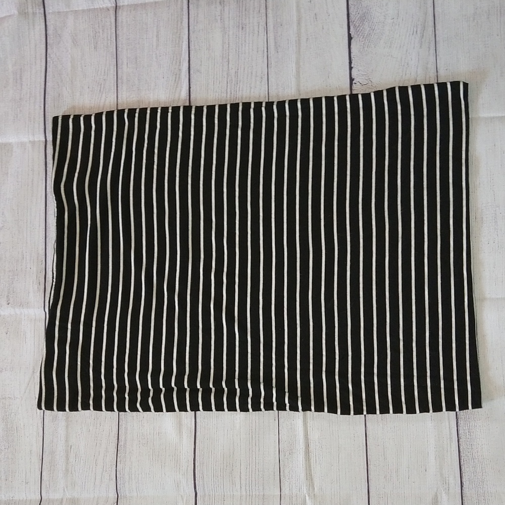 LOFT striped jersey knit body con skirt size large